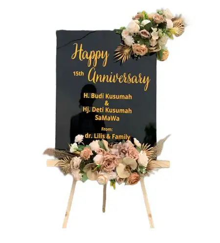 Papan Bunga Akrilik Jongbiru